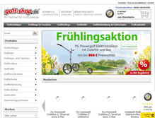 Tablet Screenshot of golf-shop.de
